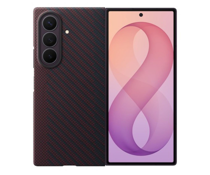 Etui do telefonów Samsung Carbon Magnet do Fold Ultra czerwony
